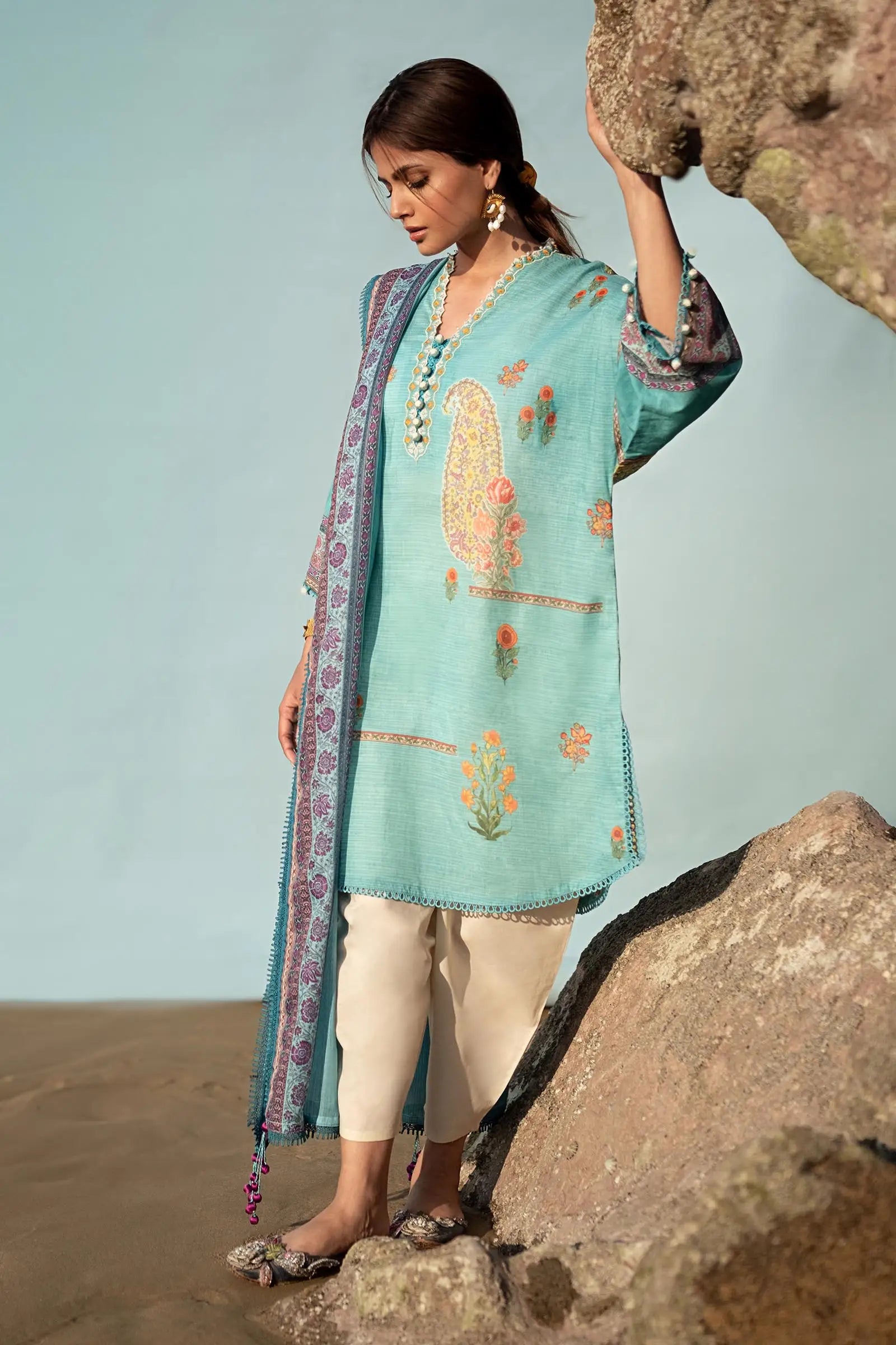 Sana Safinaz | Mahay Spring 24 | H241-003A-2BI main image 0