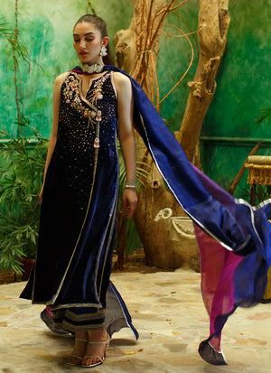 Velveteen -Nasrin Shirt And Dupatta