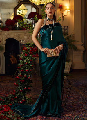 Velveteen -Lunara Saree And Blouse