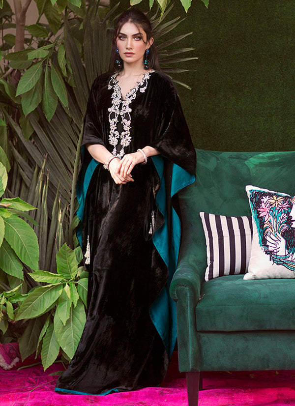 Luxe Velvets - Luna Black Kaftan