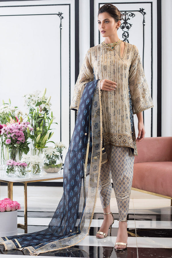 Khaadi Silk Printed Abha