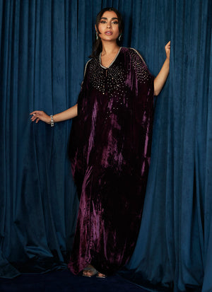 Mayna festive - Vivien Amethyst Kaftan  (RTS)