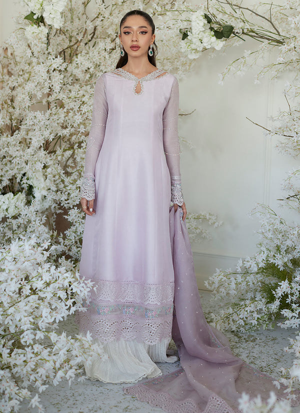 Zaza Collection '23 -Peony Lilac Kalidaar And Dupatta