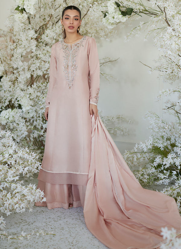 Zaza Collection '23 -Pippa Pink Shirt And Dupatta