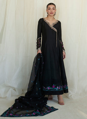 Zaza Collection '23 -Raven Black Kalidaar And Dupatta