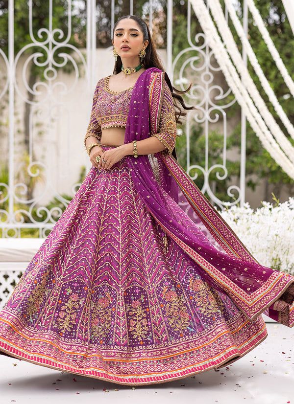 Azeeta Festive Couture -Farzaneh Purple Lehnga Choli