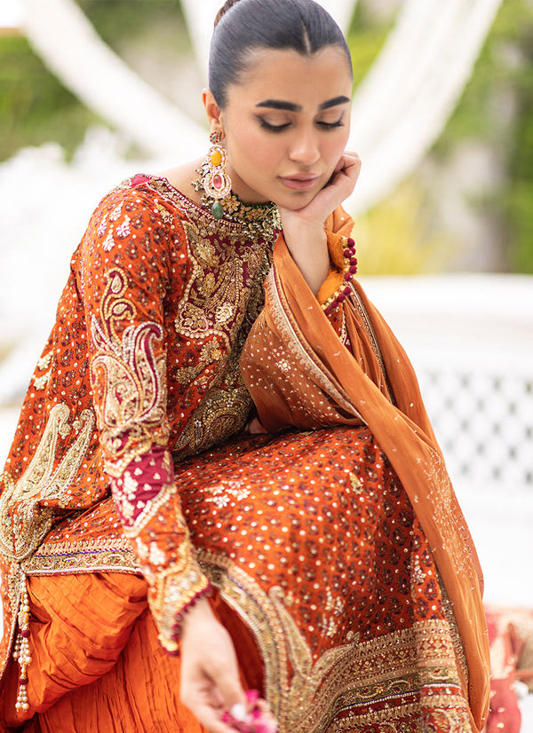 Farah Talib Aziz Azeeta Festive Couture - AMIRA RUST KURTA