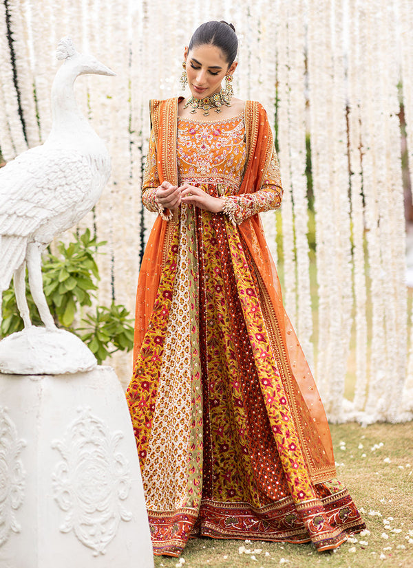 Farah Talib Aziz Azeeta Festive Couture -SHAHNAZ BLOCK PRINT KALIDAAR