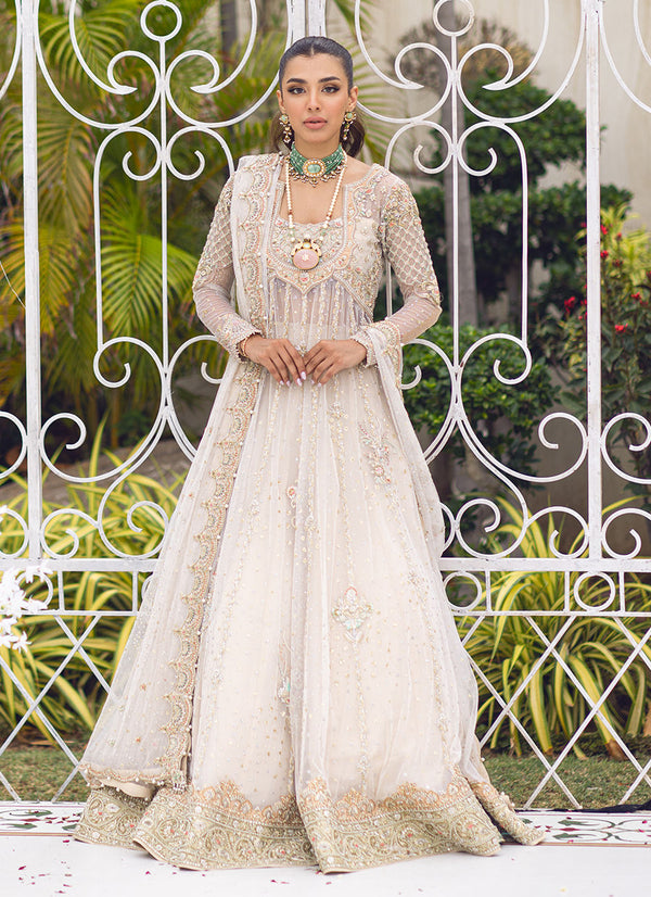 Farah Talib Aziz Azeeta Festive Couture - ROYA IVORY KALIDAAR