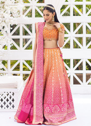 Azeeta Festive Couture - Naira Ombre Printed Lehenga Choli
