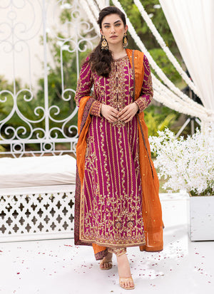 Azeeta Festive Couture - Azin Magenta Kurta