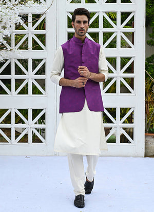Azeeta Festive Couture - Farzaneh Purple Waistcoat