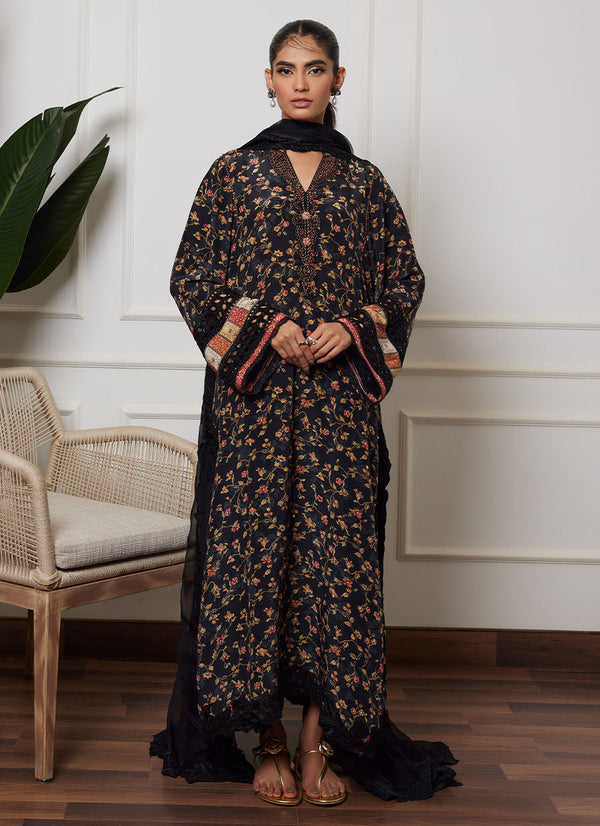 Lea Autumn Winter '23 - Nailah Onyx Shirt And Dupatta