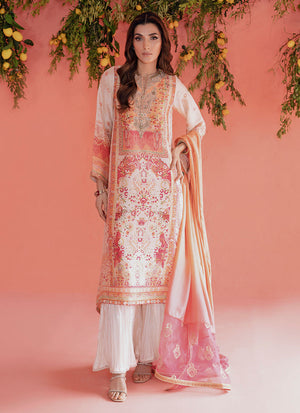 Mayna Festive Luxe Pret '23 - Nur Ivory Shirt And Dupatta