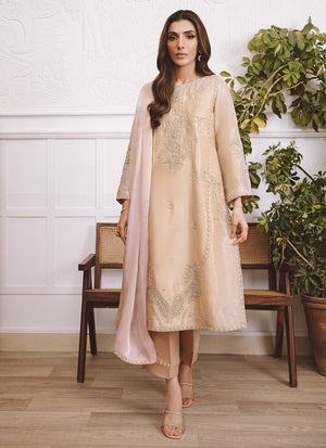 Mayna Festive Luxe Pret '23 - Jeh Sand Shirt And Dupatta