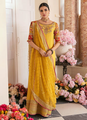 Mayna Festive Luxe Pret '23 - Aqiq Kiwi Kalidaar And Draped Dupatta