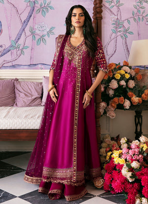 Mayna Festive Luxe Pret '23 - Narina Magenta Kalidaar And Dupatta