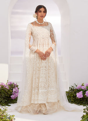 Zaza '24 - Maelle Ivory Embroidered And Embellished Kalidaar