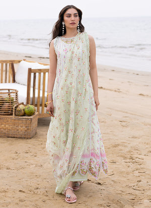 Eid Prints 24 - Kai Shirt With Pre-Draped Dupatta