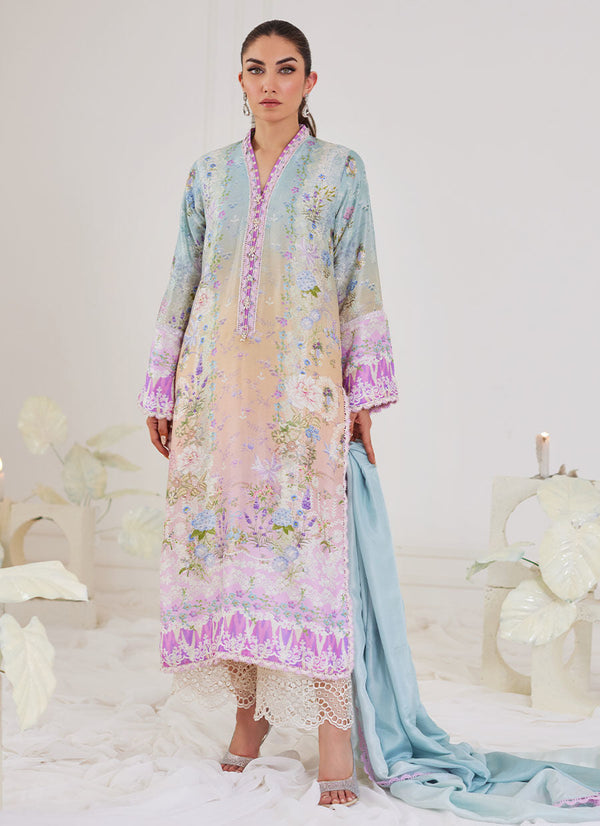 Tara Luxe Edit '24 - Teresa Ombre Shirt And Dupatta