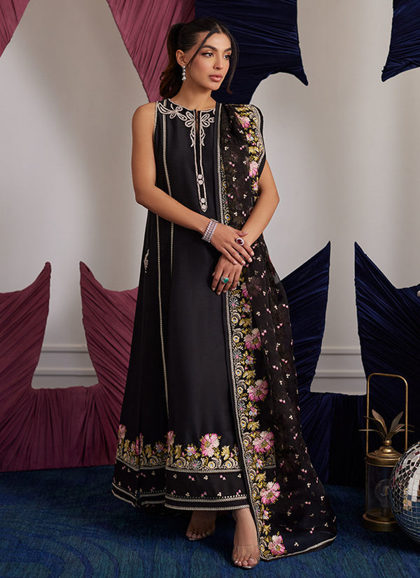 Luna Eid Edit'25 - Alvina Onyx Shirt And Dupatta