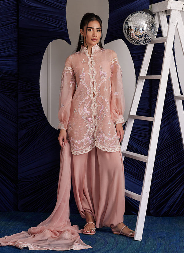 Luna Eid Edit'25 -  Piper Blush Shirt And Dupatta