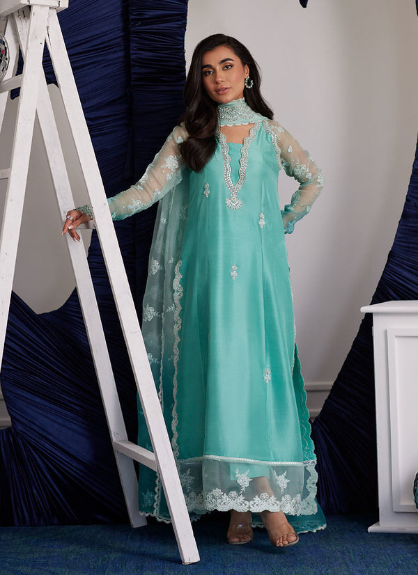 Luna Eid Edit'25 -  Zima Peppermint Kalidaar And Dupatta