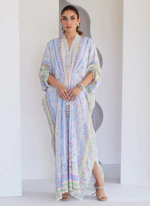 Tara Eid Luxe'25- Zerin Crepe Kaftan