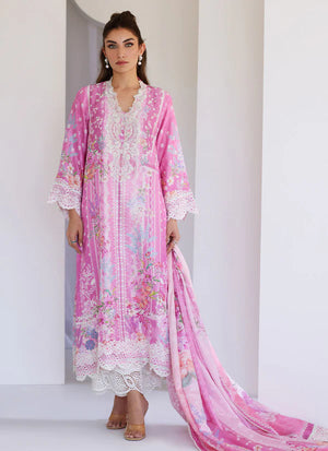 Tara Eid Luxe'25- Lyra Pink Shirt And Dupatta