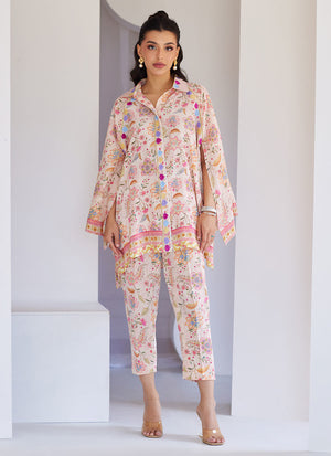 Tara Eid Luxe'25- Azizam Blush Pink Shirt