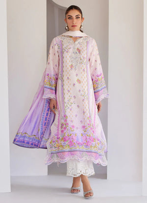 Tara Eid Luxe'25- Orla Ombre Shirt And Dupatta