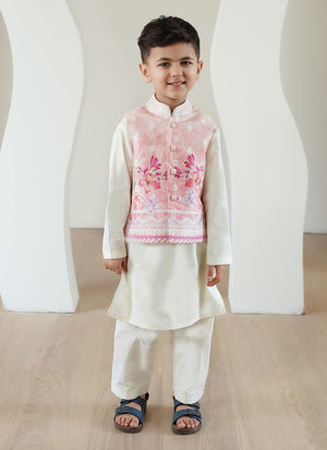Tara Eid Luxe'25- Oddie Pink Mini Waistcoat