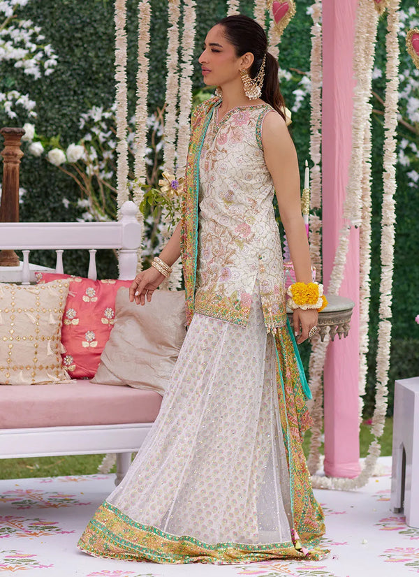 Amaltaas '25 - Alvira Ivory Short Shirt And Lehnga