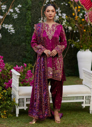 Amaltaas '25 - Nura Magenta Shirt And Dupatta