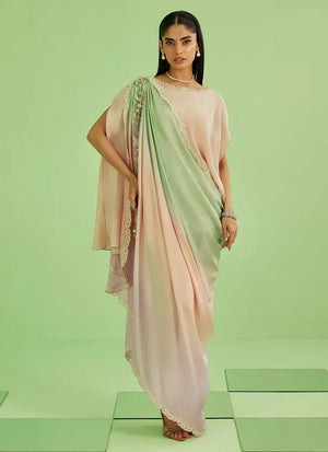 Veya A Draped Capsule '26 - Nera Shirt Pants And Drape Dupatta