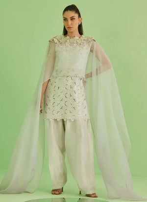 Veya A Draped Capsule '26 - Laine Shirt And Drape Dupatta