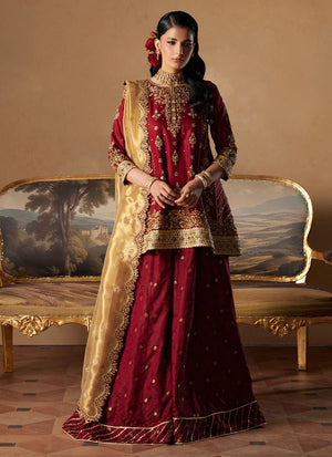 Miray Heritage Bridals '26 - Alice Peplum With Flared Dhaka