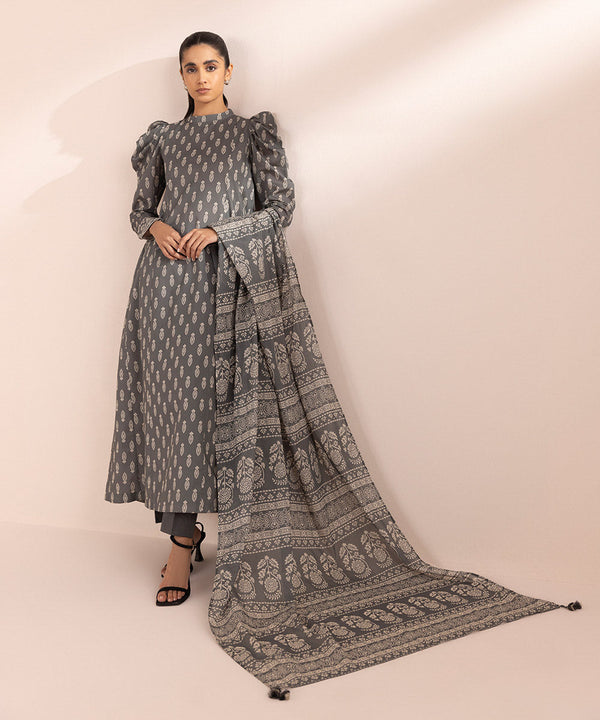 Monochrome '24-2 Piece - Printed Lawn Suit - 00U2Dbw24V41