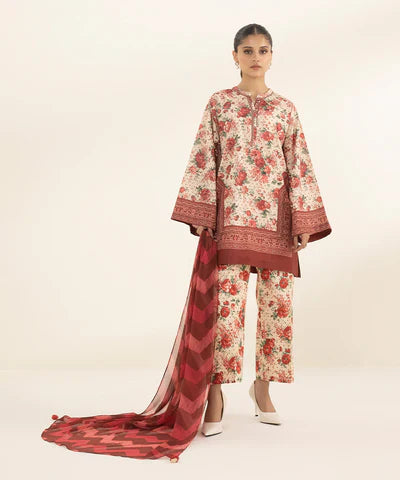 Lawn '24 - 3 Piece - Printed Lawn Suit 00U2Ddy24V14