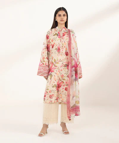 Lawn '24 - 2 Piece - Printed Lawn Suit 00U2Ddy24V17