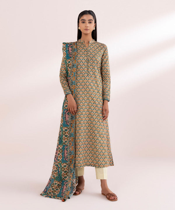 2 Piece - Printed Lawn Suit-00U2Ddy24V42