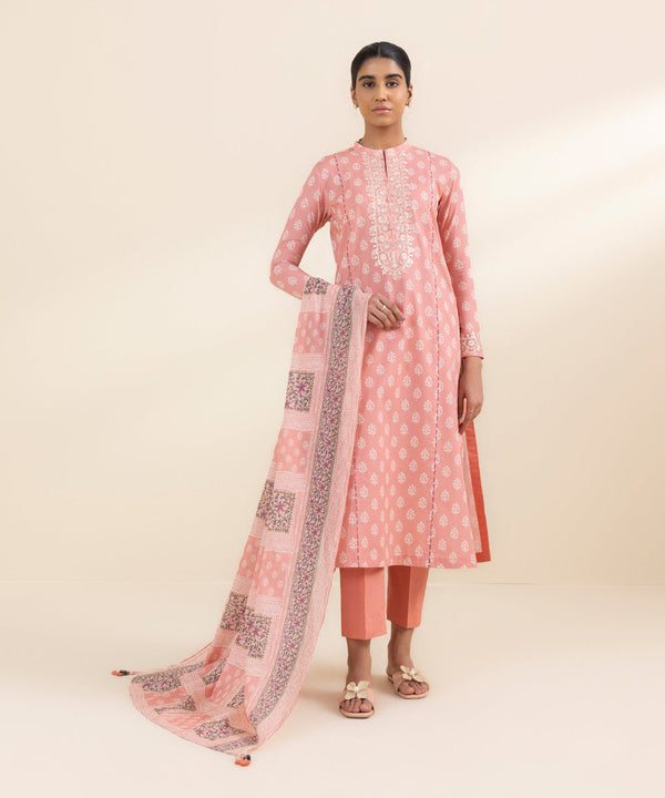 2 Piece - Embroidered Lawn Suit-00U2Ddy24V47