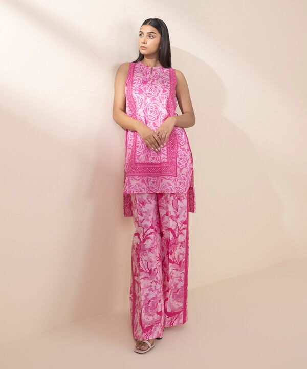 Unstitched Lawn '25 - 2 Piece - Printed Lawn Suit - 00U2TDY25V12