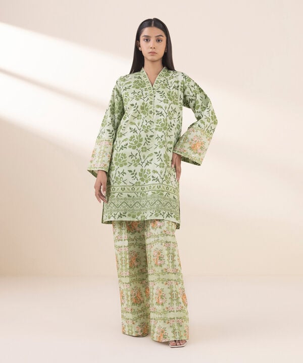 Unstitched Lawn '25 - 2 Piece - Printed Lawn Suit - 00U2TDY25V14