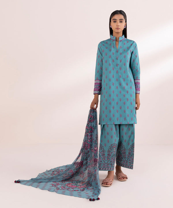 3 Piece - Printed Lawn Suit-00U3Pbw24V42