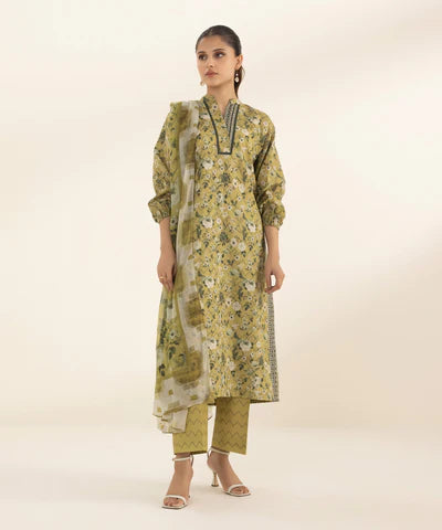 SAPPHIRE LAWN '24 - 3 PIECE - PRINTED LAWN SUIT 00U3PDY24V19