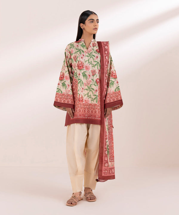 3 Piece - Printed Lawn Suit-00U3Pdy24V43