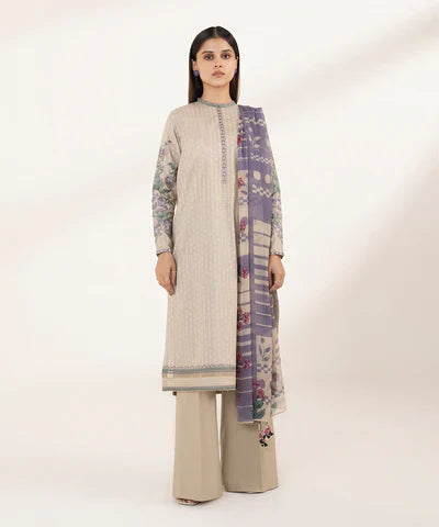 Lawn '24 - 2 Piece - Embroidered Lawn Suit 0U2Dedy24V15