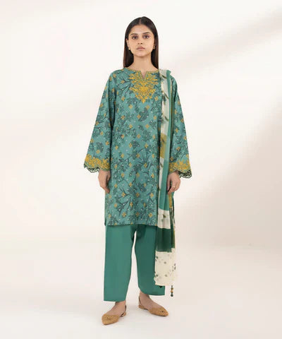 Lawn '24 - 2 Piece - Embroidered Lawn Suit 0U2Dedy24V16