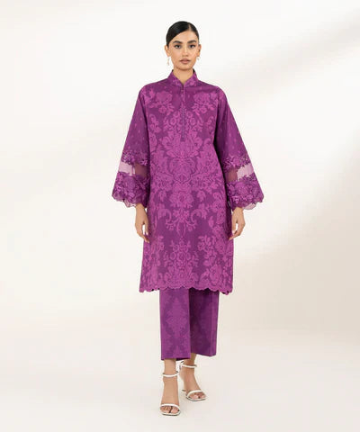 Lawn '24 - 2 Piece - Embroidered Lawn Suit 0U2Tedy24V18